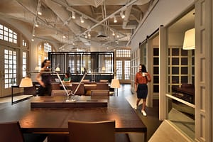 Arcada de sorteos de coworking