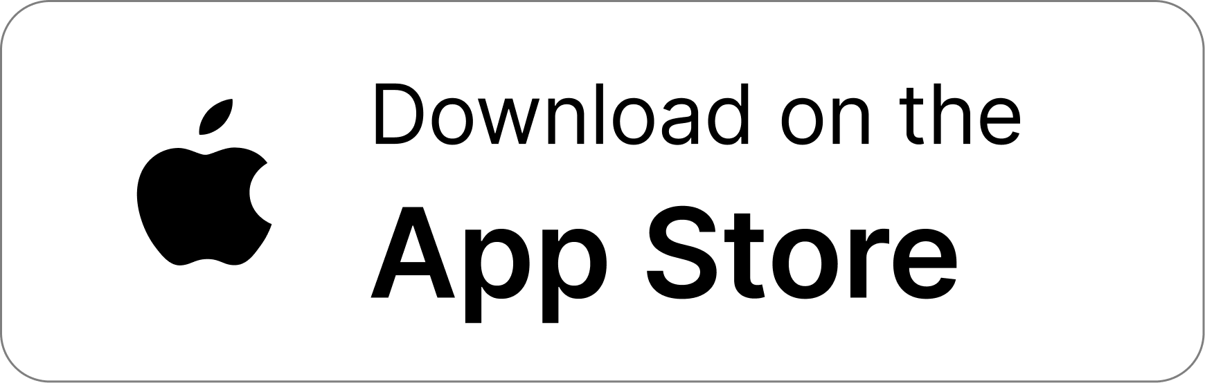 Bouton blanc de l'App Store
